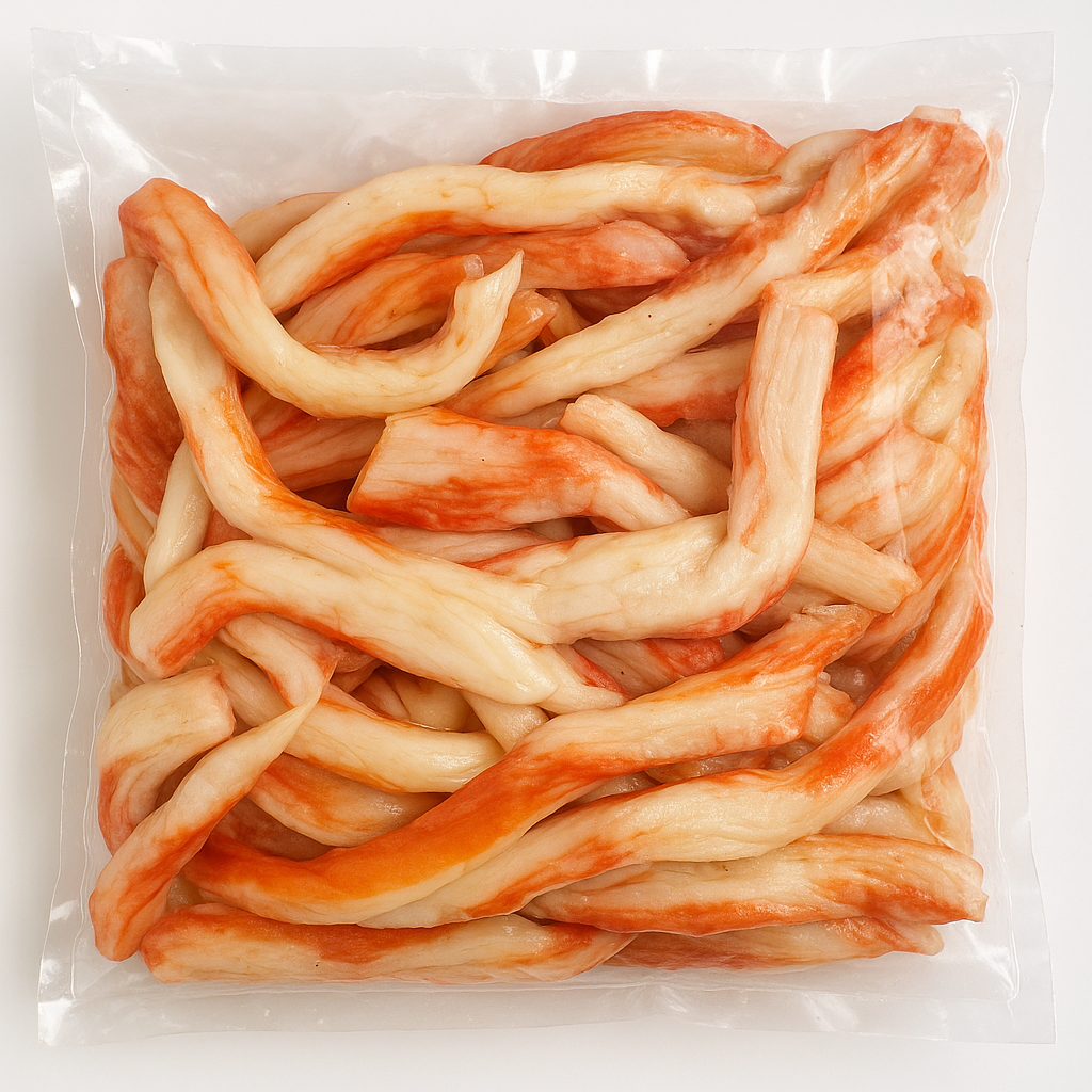 Global Plátky kalmara s příchutí kraba, 1 kg (2).png