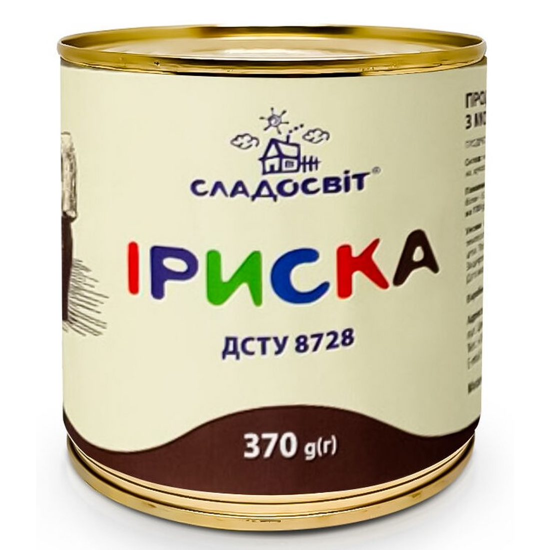 Sladosvit IRISKA vyrobek s Kondenz plnotuč. mléka vařeného, 5 % tuku, plech, 370g-15ks.png