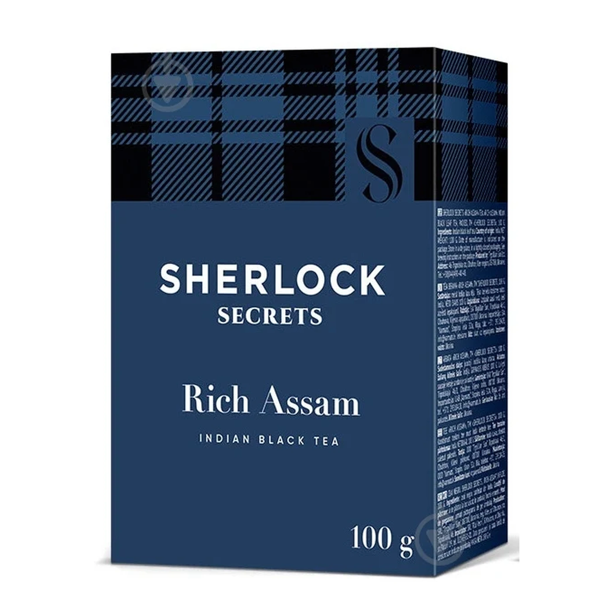Sherlock Secrets Černý čaj indický „Rich Assam“ 100 g.png