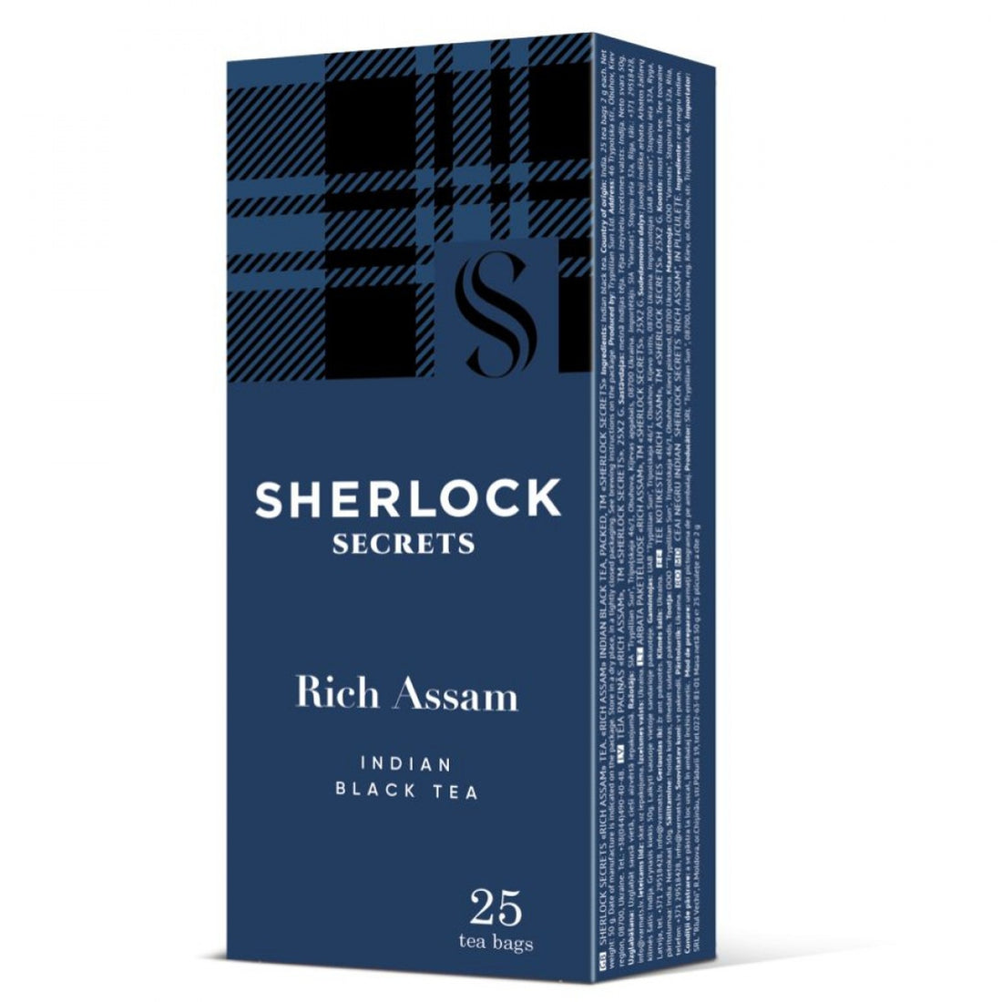 Sherlock Secrets Černý čaj indický „Rich Assam“, v sáčcích, 25 × 2 g.jpg