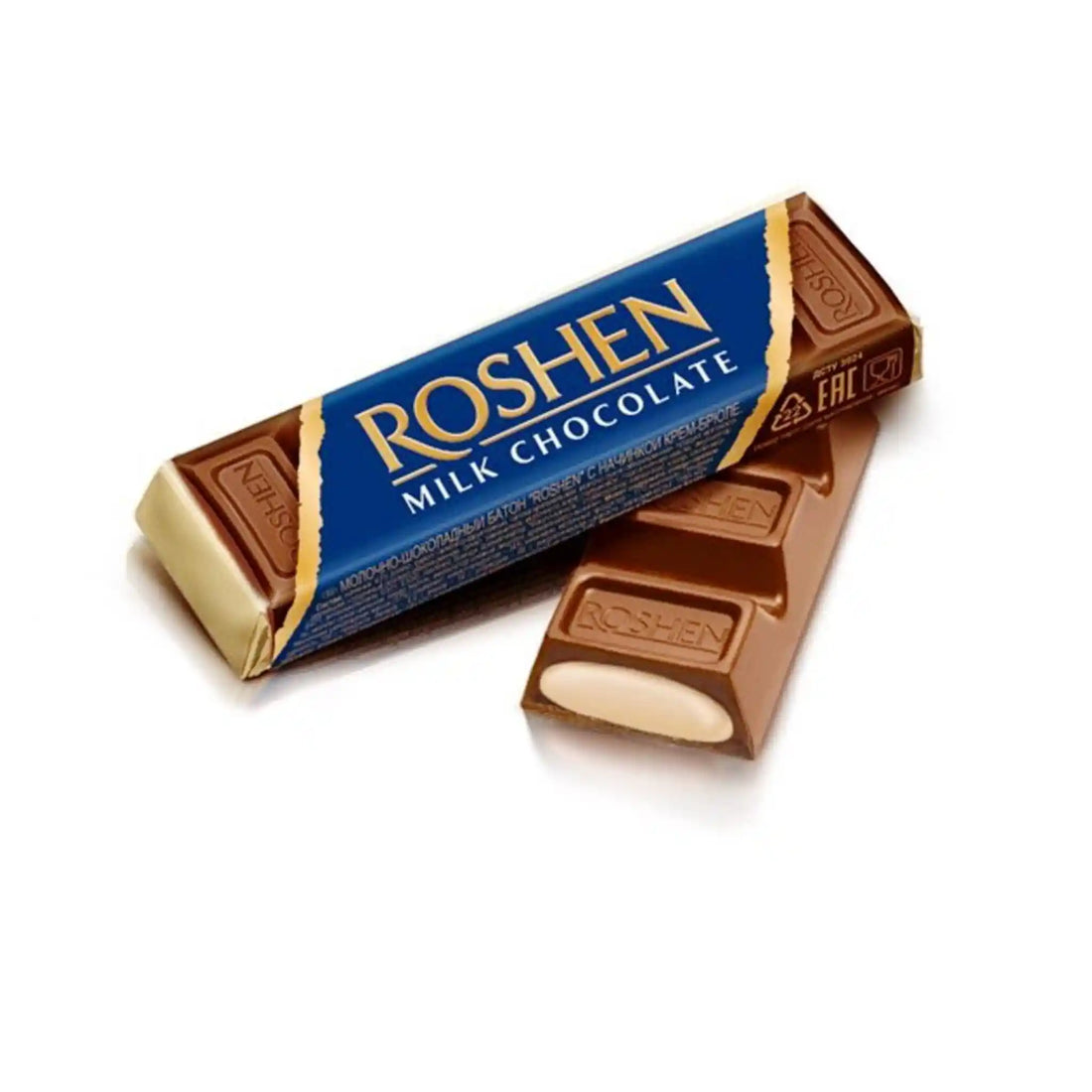 Roshen Cokoladova tycinka s naplni creme brulee, 43g  30ks.webp