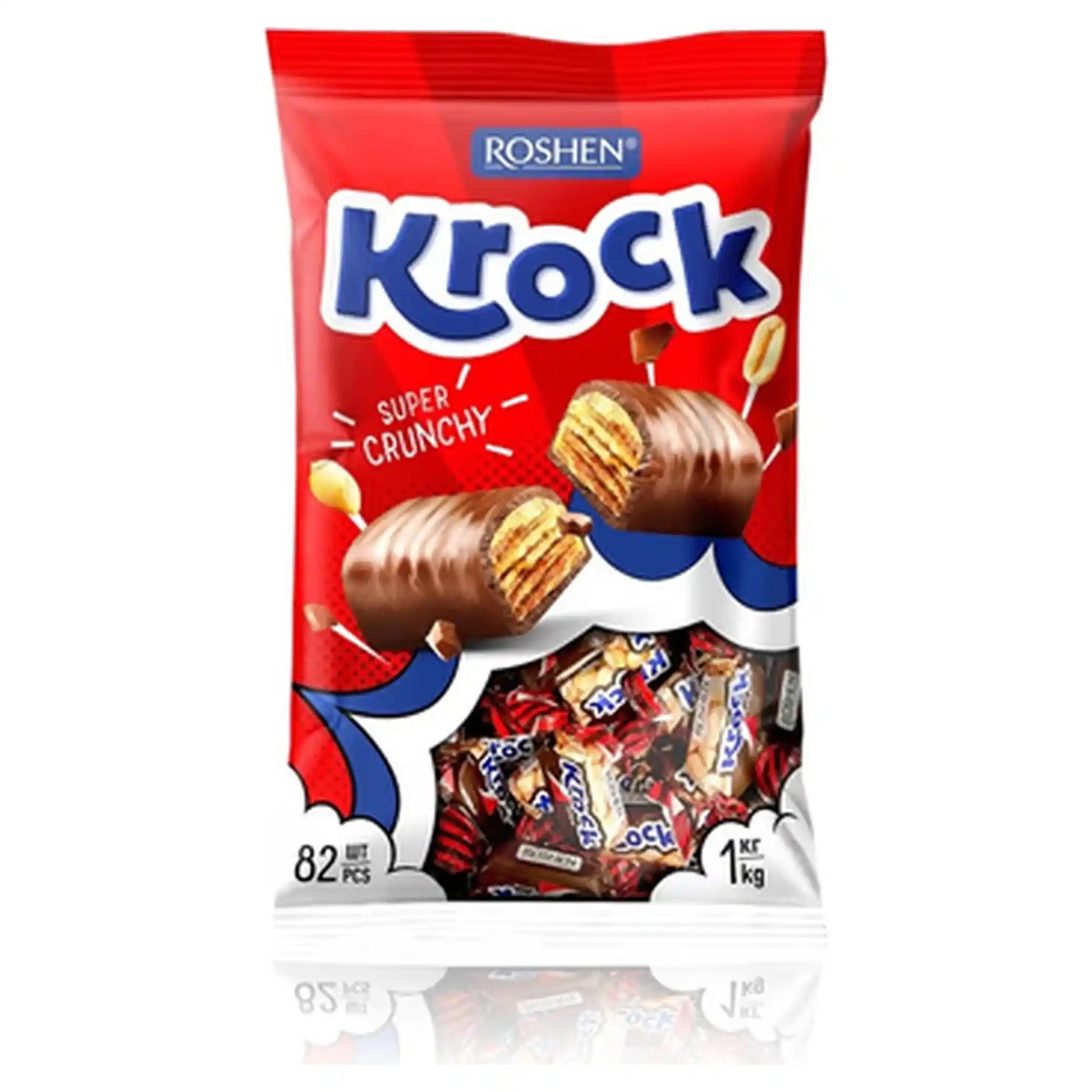 Roshen  bonbóny „KROCK“ s arašídy v kakaové polevě, 1 kg.webp