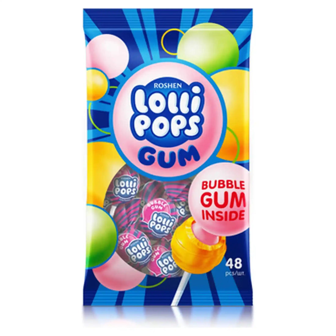 Roshen Lízátka „LolliPops GUM“,  920g.webp