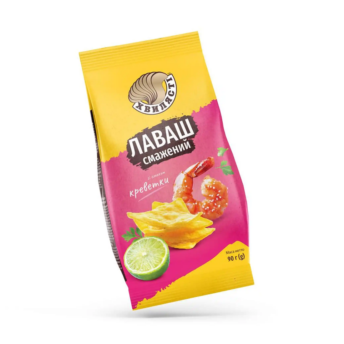 Hv lavashové chipsy „Hvylyasti“ s příchutí krevety ve smetaně, 90 g.webp