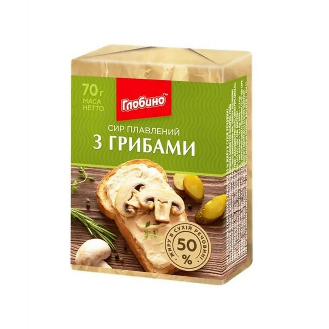 Globino Tavený sýr s houbami.webp