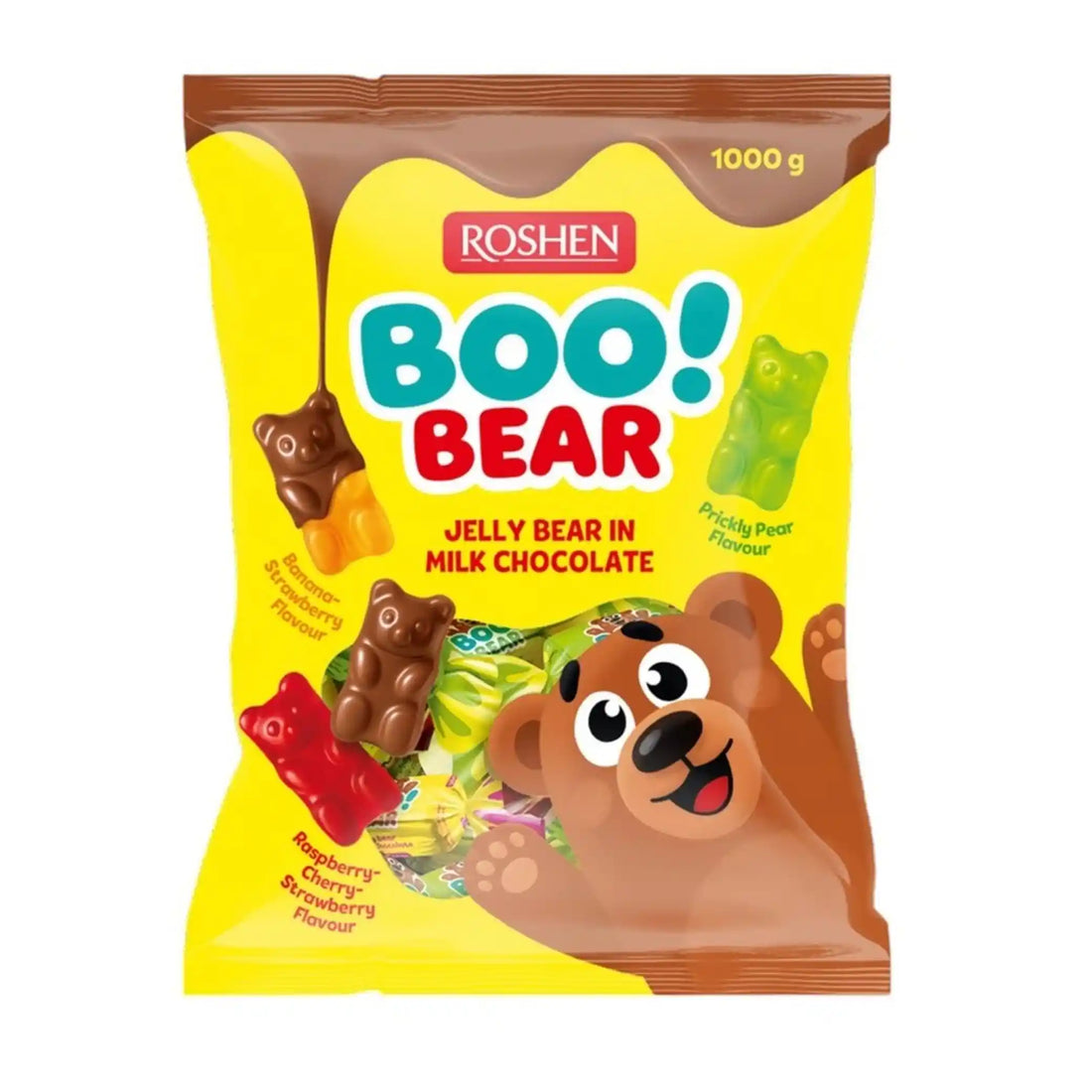 Roshen Boo Bear želé bonbóny v mléčné čokoládě.webp