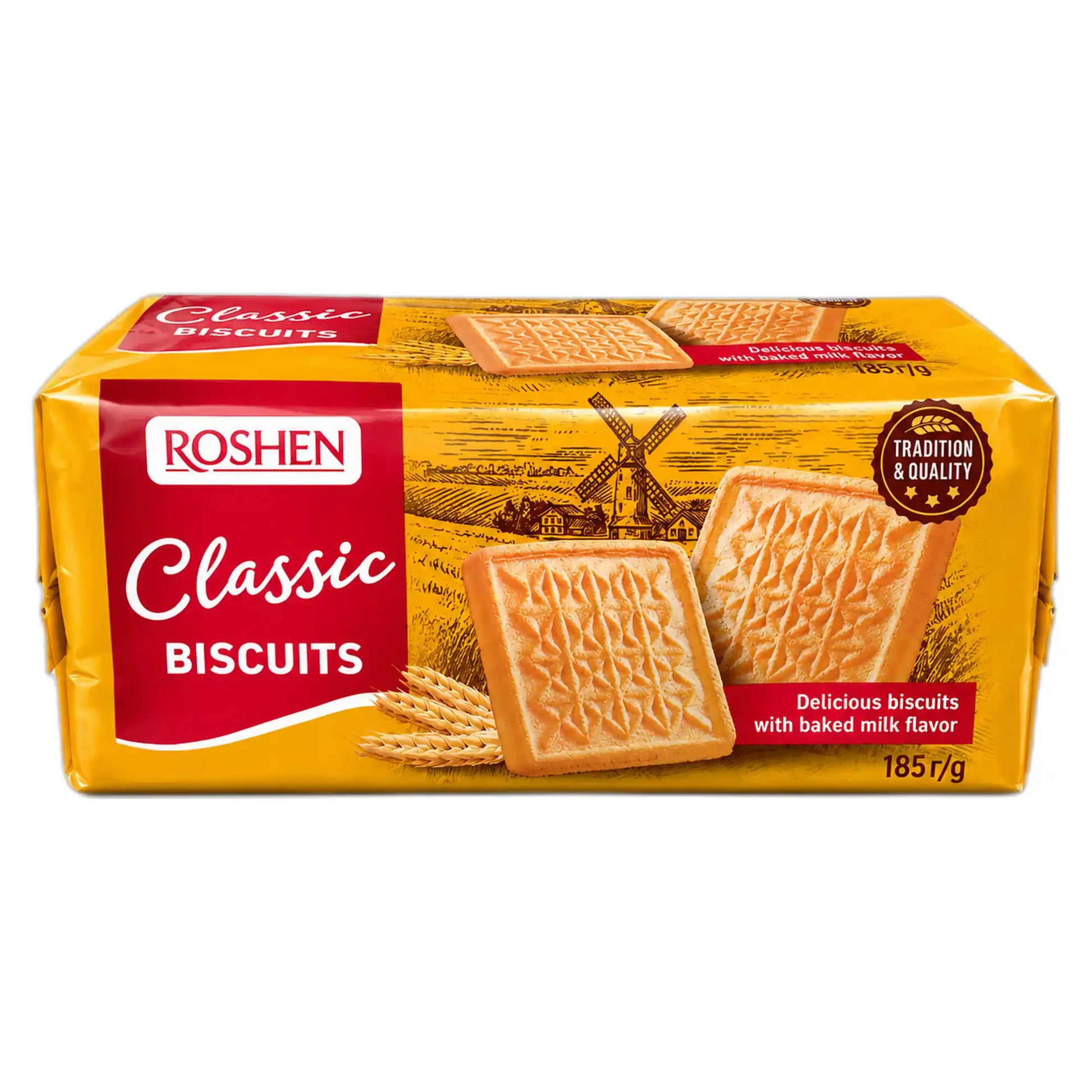 Roshen Do kávy. Přepuštěné mléko, sušenky, 185g.webp