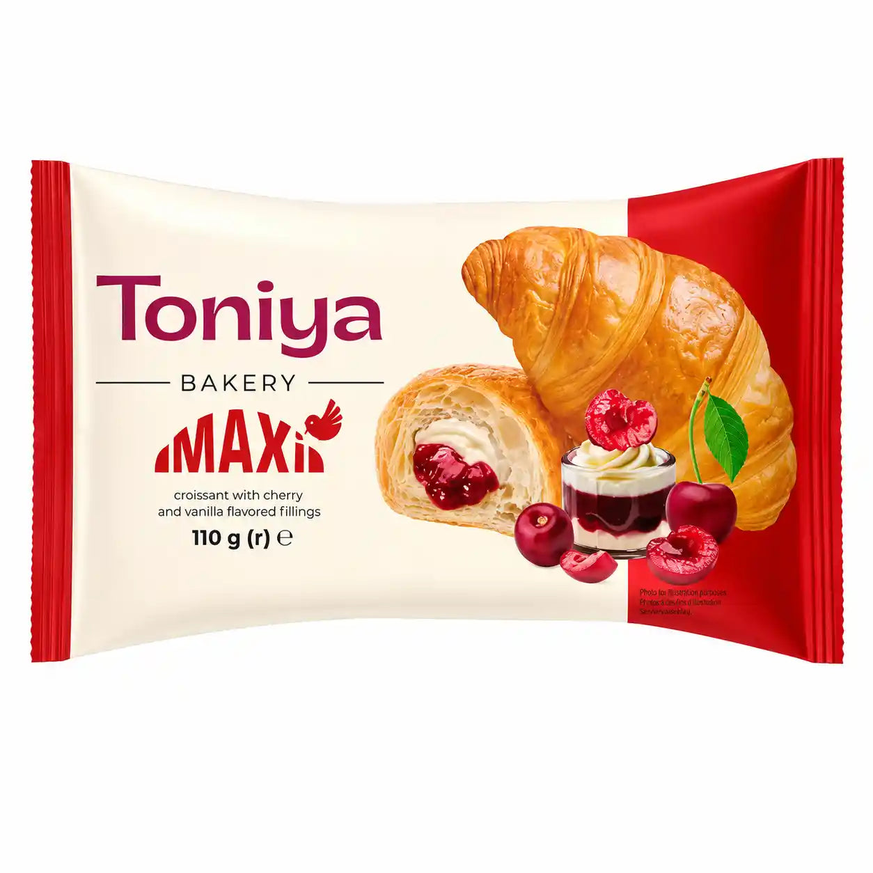Toniya Croissant „MAXI“ s višní a vanilkou, 110 g.webp