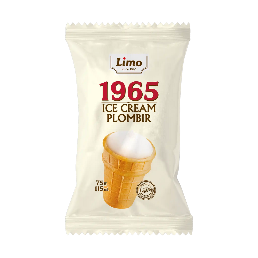 „Plombir 1965“ zmrzlina, vaflový kelímek, 75 g.webp