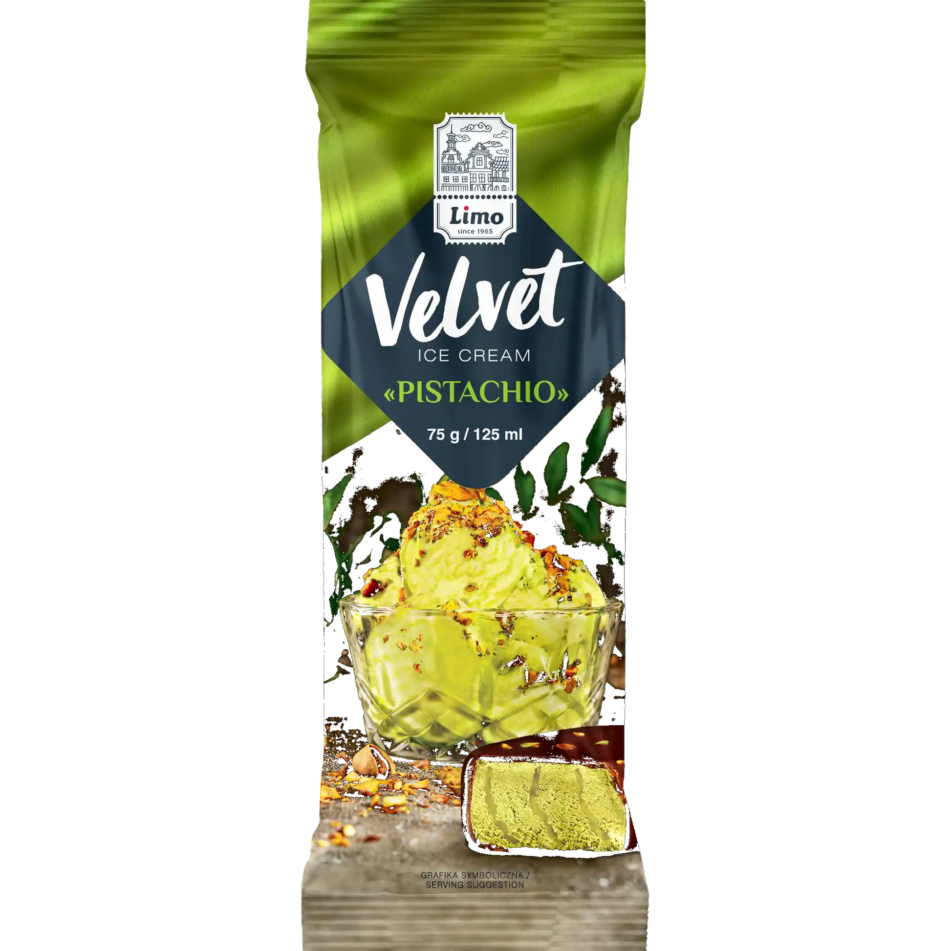 VELVET eskimo pistáciové s pistáciovou náplní čokoládová poleva s pistáciemi 75 g.webp