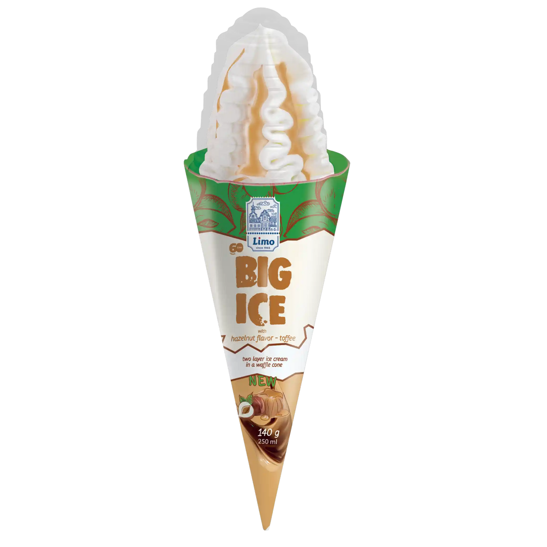 „BIG ICE“ zmrzlina kornout „Lískový oříšek & toffee“.webp