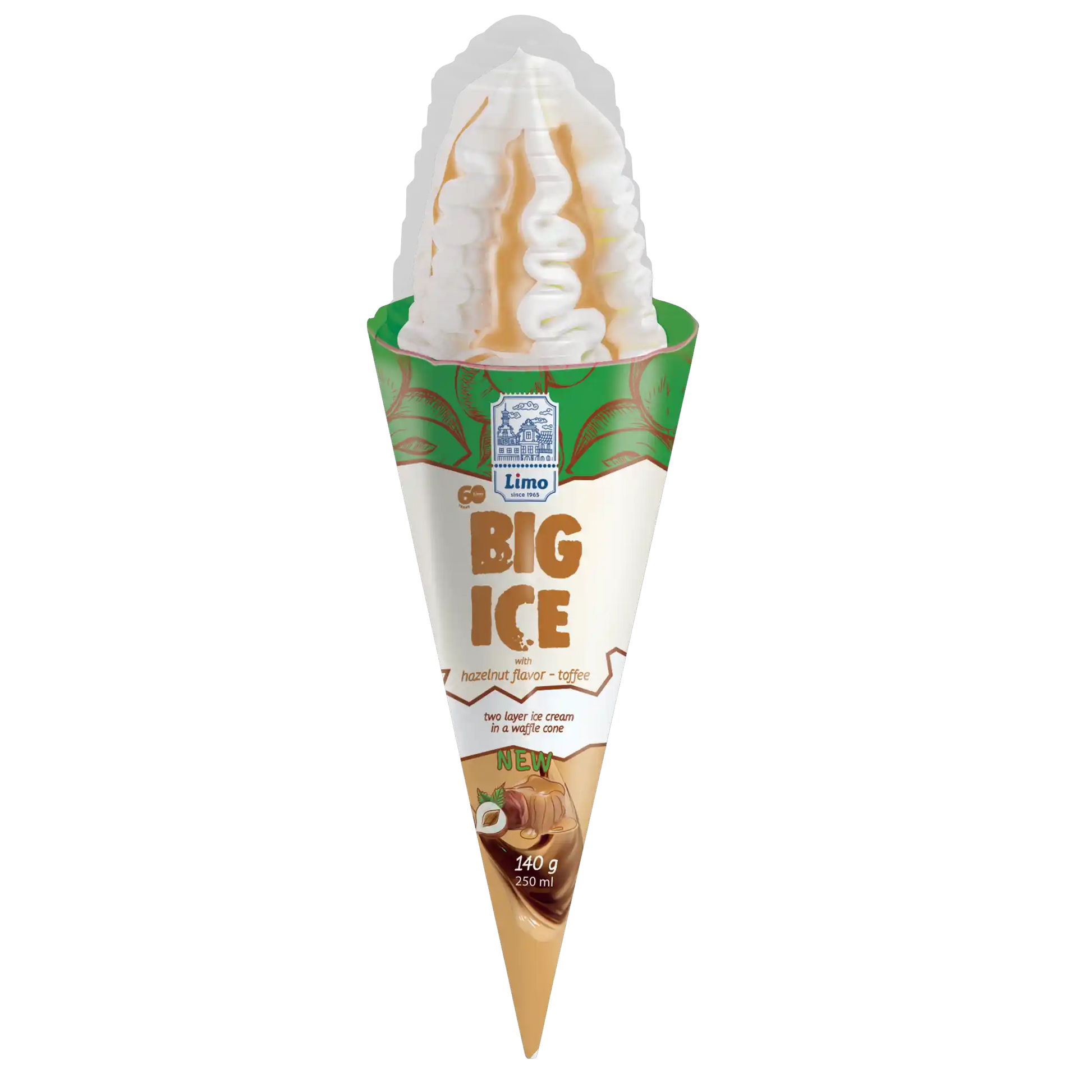 „BIG ICE“ zmrzlina kornout „Lískový oříšek & toffee“.webp