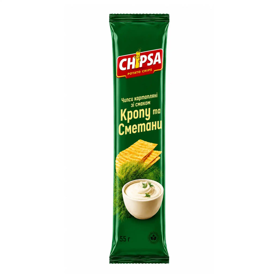 CHIPSA Chipsy s příchutí kopru a zakysané smetany.webp