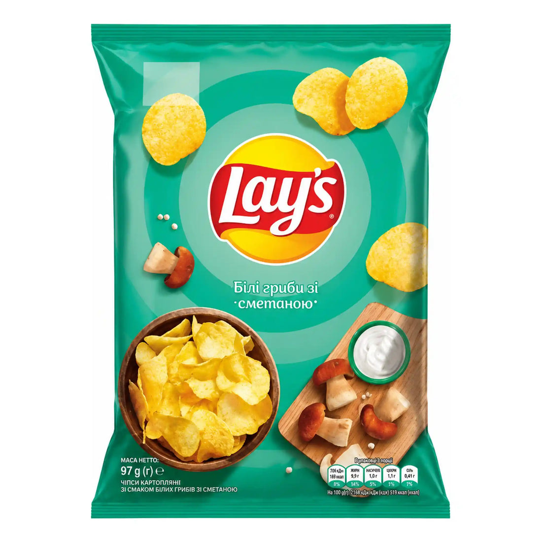 Lay’s Chipsy s příchutí hříbků a zakysané smetany.webp