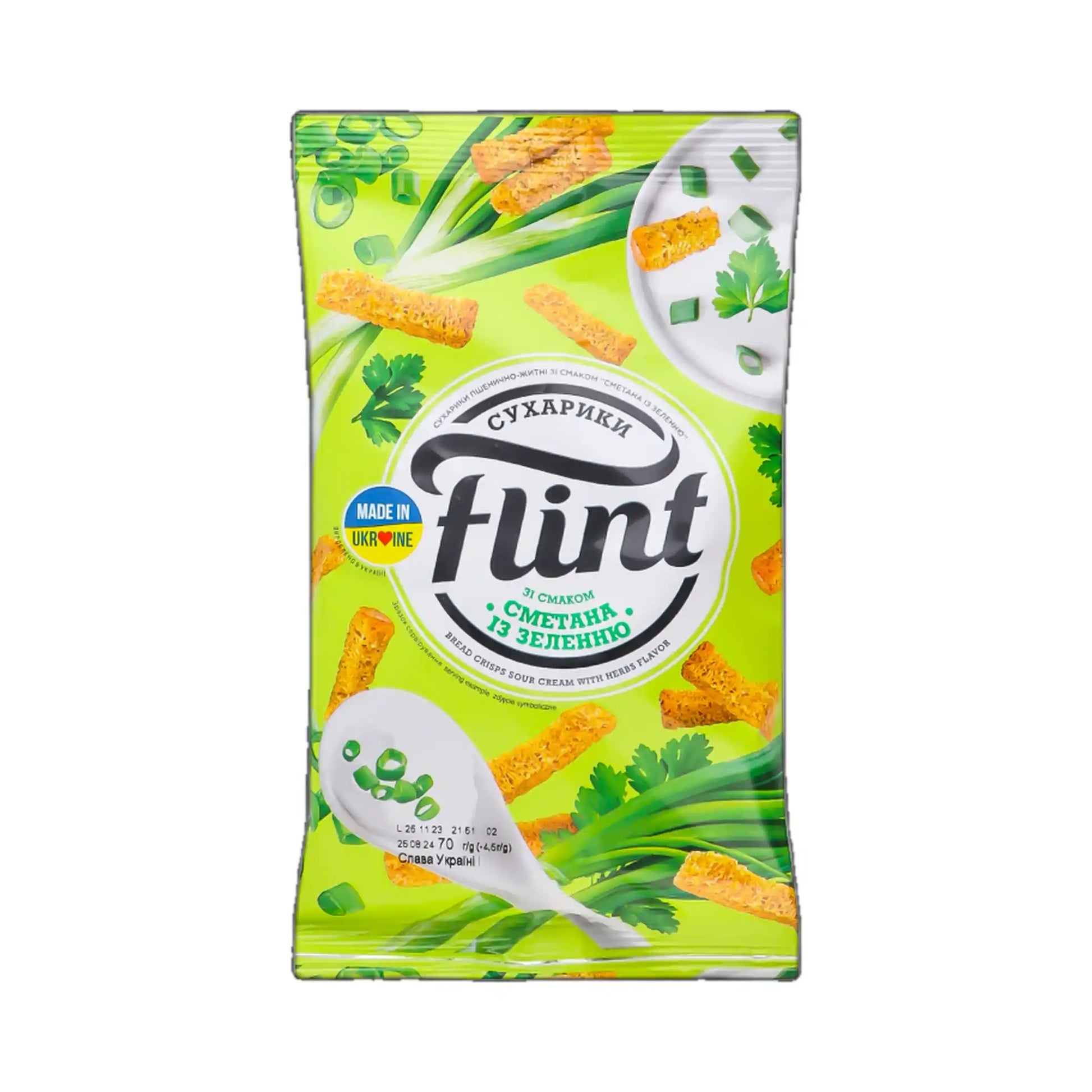 Flint Zakysaná smetana a bylinky, pšenično-žitné suchariky.webp